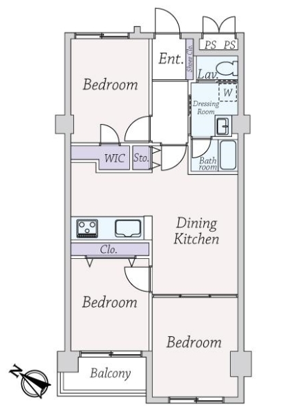 ハイツ烏山の間取図
