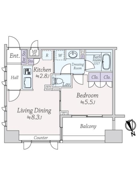 ライオンズマンション高田馬場サウスレジデンスの間取図