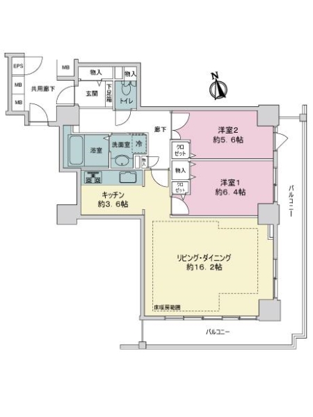 大泉学園ゆめりあタワーの間取図