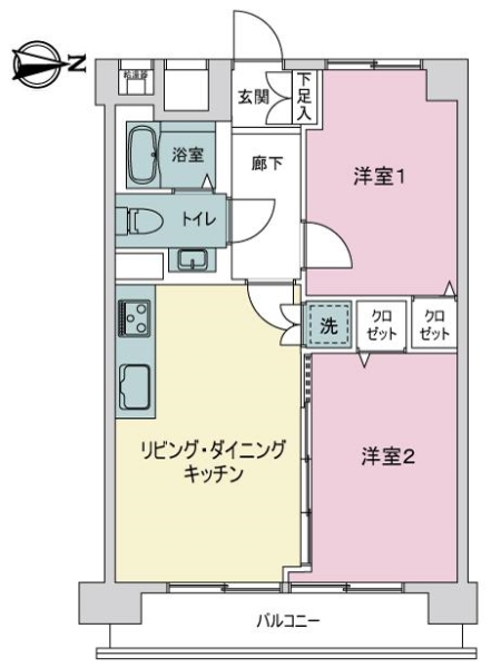 大島住宅の間取図