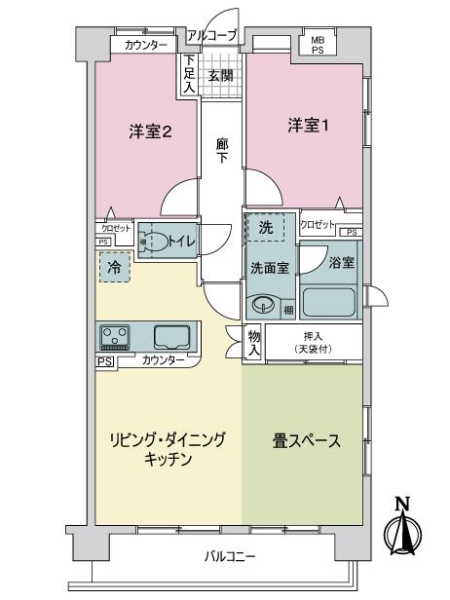 アール・ケープラザ三ッ沢の間取図