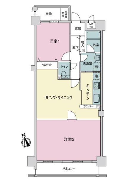 フォルム洛北の間取図