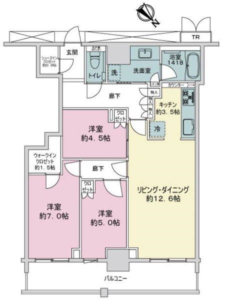 ｈｉｔｏｔｏ広島ＴｈｅＴｏｗｅｒの間取図