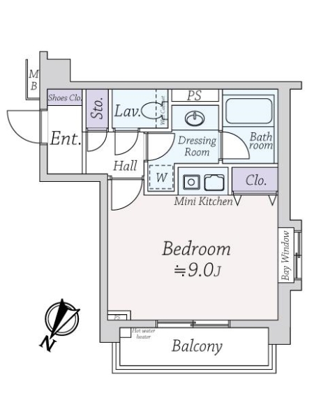 ダイアパレス赤坂の間取図