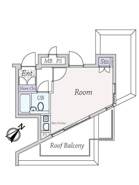 エルパティオ西片の間取図