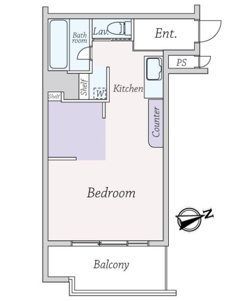 ハイネス北浜の間取図