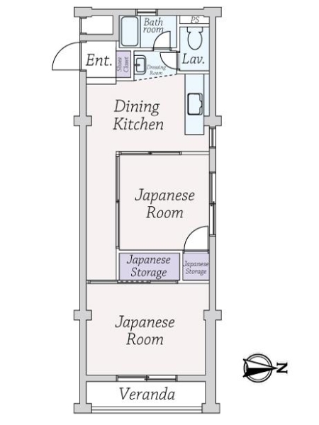 夙川第３コーポラスの間取図