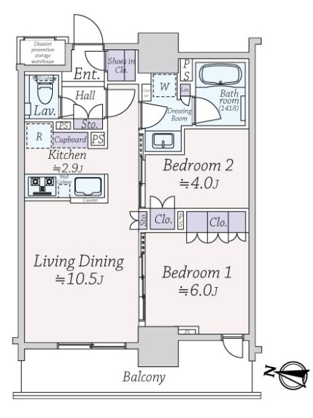 エクセレント　ザ　タワーの間取図