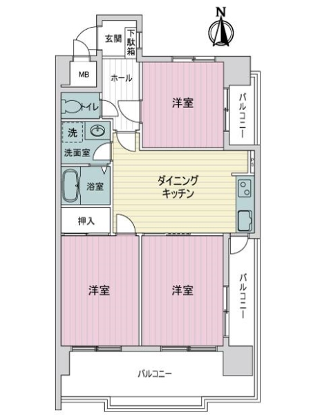 ルミエール御池の間取図