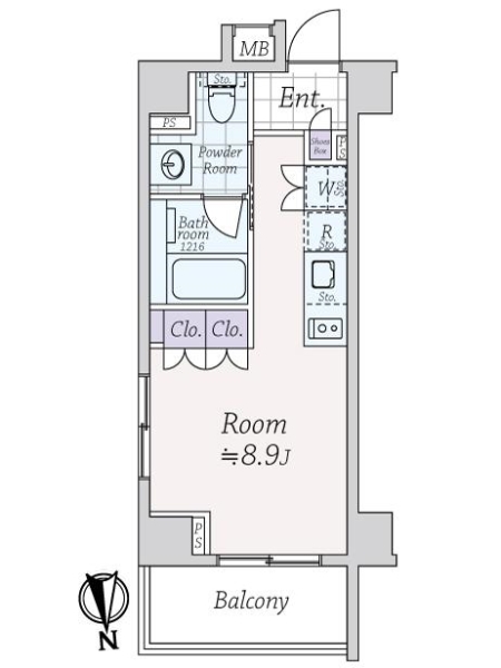 レジデンシャルステート白金の間取図