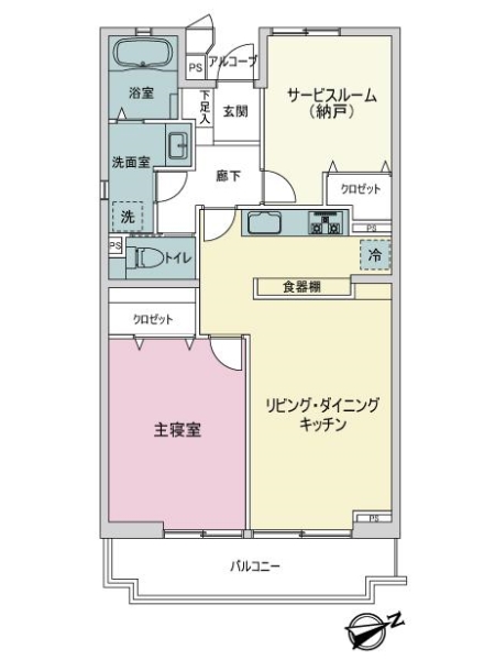 パルシティ徳丸二号棟・三号棟の間取図