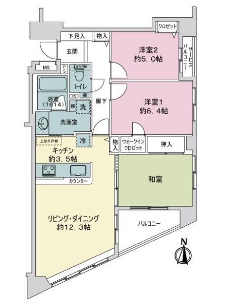 レーベンハイム別所沼公園の間取図