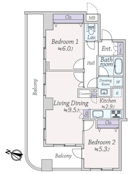 ランドステージ王子ＴＯＫＹＯ　ＯＡＳＩＳの間取図