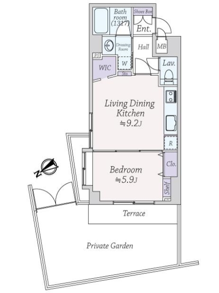 ダイナシティ三田の間取図