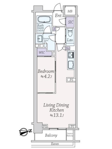 パークナード恵比寿の間取図
