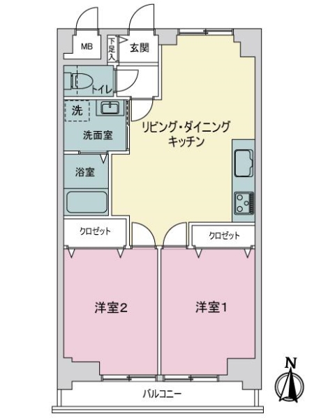 エスペランサ鷺沼の間取図
