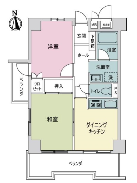 シャンボール白川公園の間取図