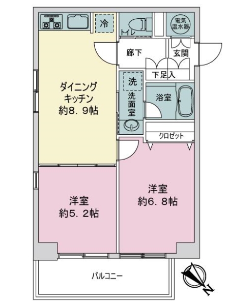 ライオンズマンション石神井公園の間取図
