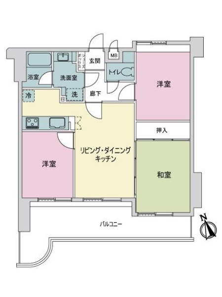 ロマネスク藤崎南の間取図