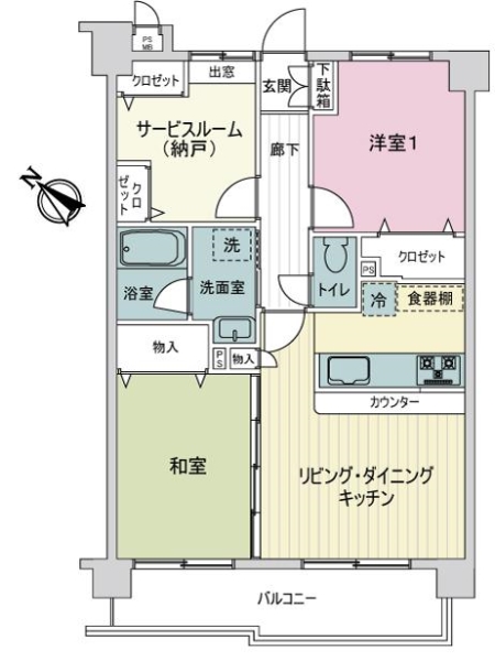 エスペランサ堀切菖蒲園の間取図