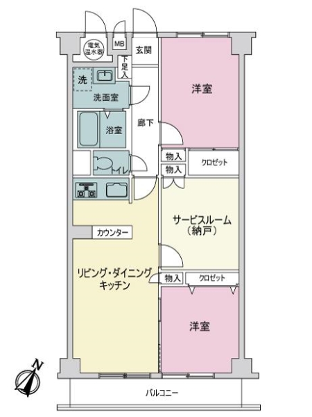 ライオンズマンション豊島園の間取図