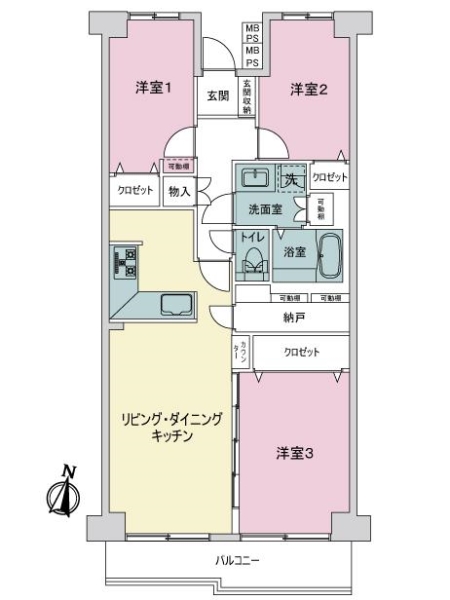 フアミリオン多摩川の間取図