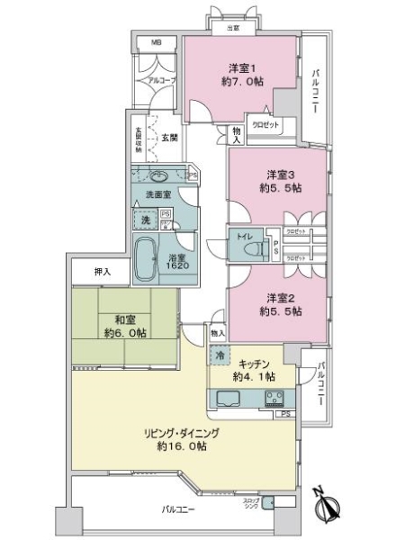 パークハウス八事の丘の間取図
