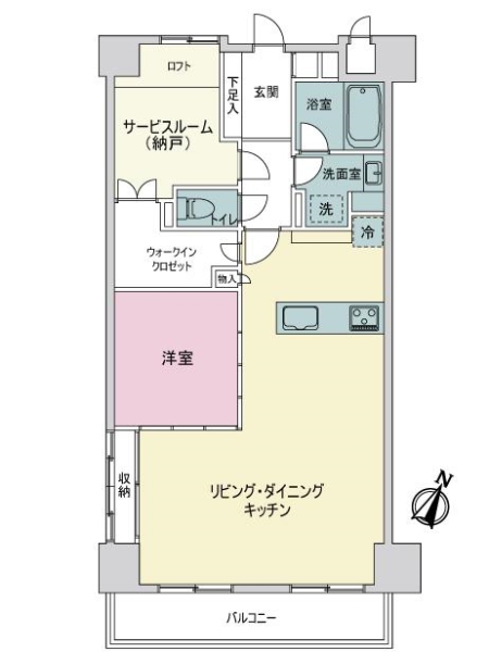 エクセルシオール新丸子の間取図