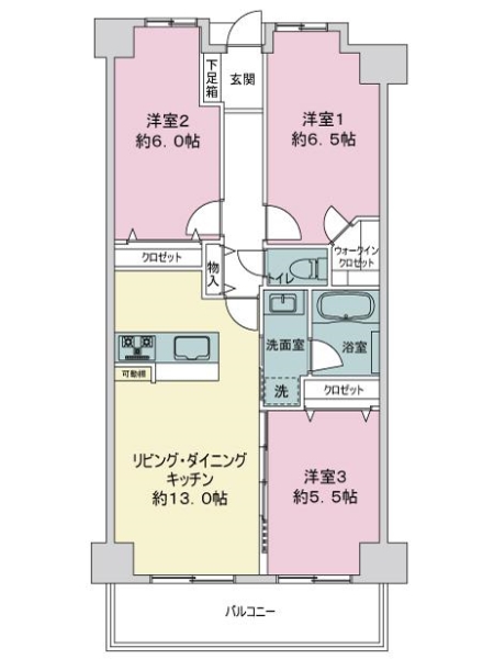 グランシティ豊島園の間取図