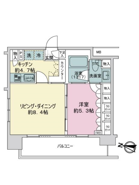 アージョ浦和の間取図