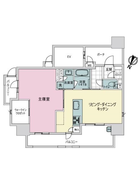 デュ・レジア博多住吉の間取図
