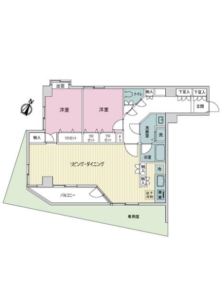 ライオンズマンション沼袋第参の間取図