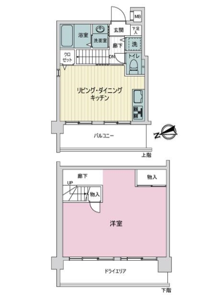 セザール横浜仲町台の間取図