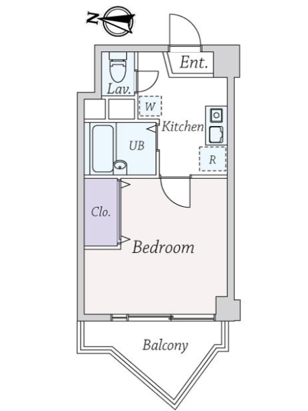 柏木ハイツの間取図