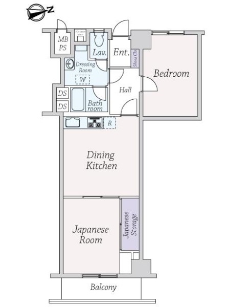 ライオンズマンション方南台の間取図