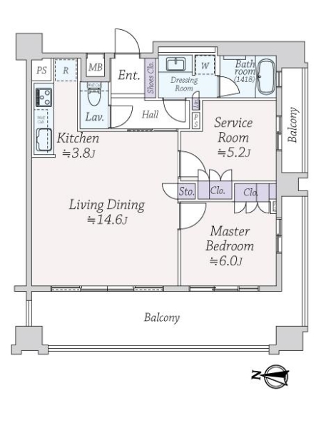 レクセル錦糸町シティの間取図