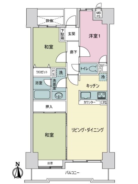 ダイアパレス立石の間取図
