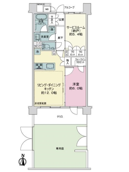 センチュリー北綾瀬の間取図