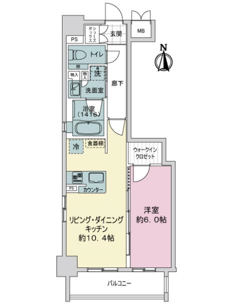 エステムプラザ名古屋Ｄ．Ｃ．２０２７の間取図