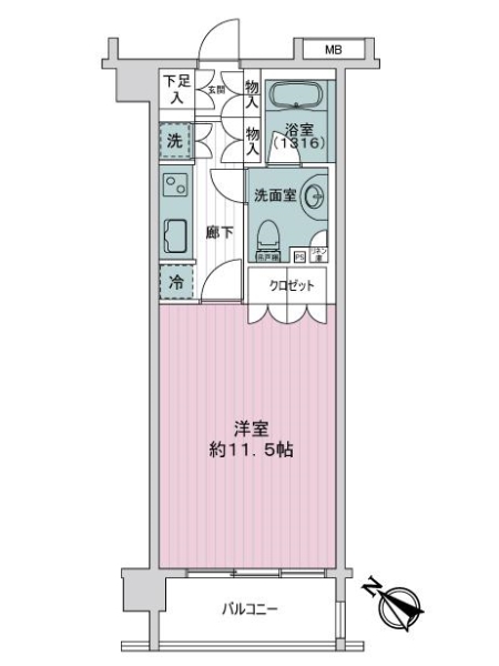 日神デュオステージときわ台の間取図