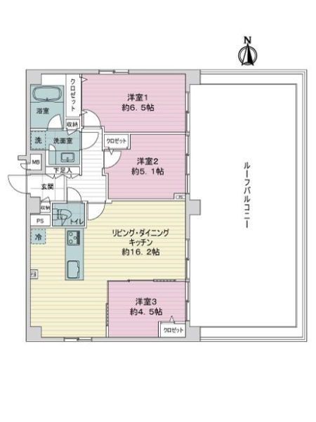 ラヴェール烏丸御池の間取図