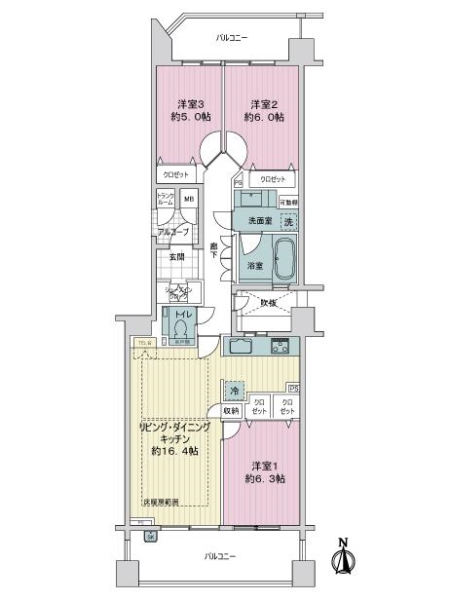 アールヴェール河原町二条の間取図
