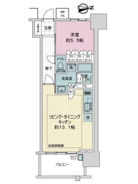 ザ・グランアルト栄の間取図