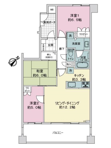 ライオンズ浦和セントマークスの間取図
