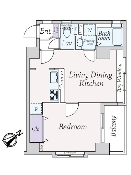 グランイーグル門前仲町の間取図