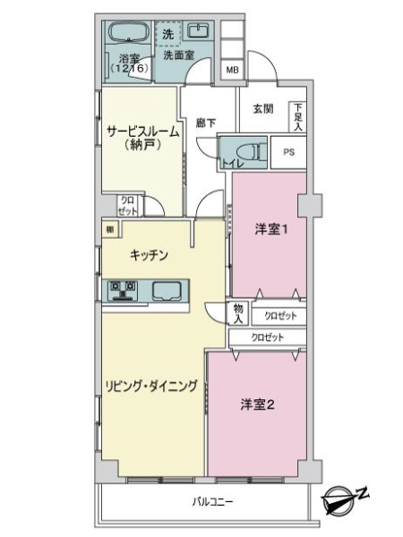 ファミネス大森の間取図