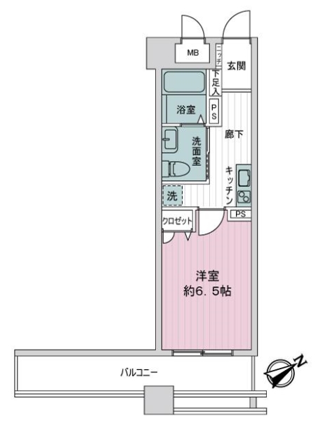 ジェイシティミライエ大手町の間取図