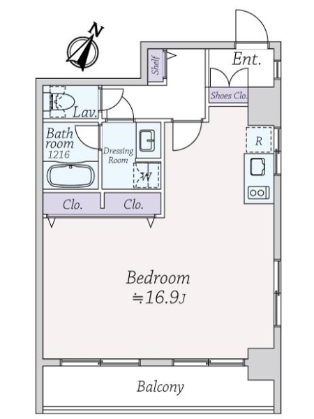 光建ハイム日本橋の間取図