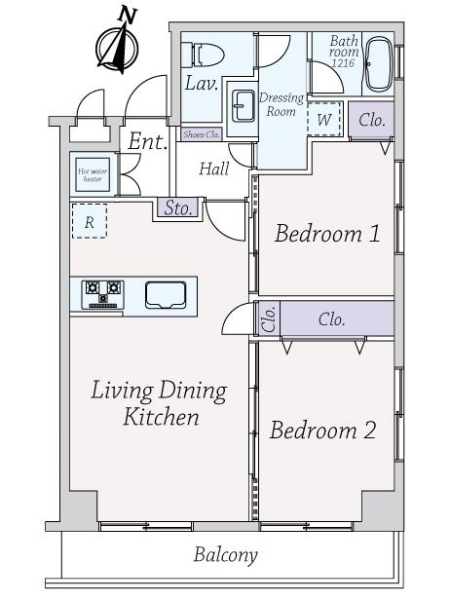 マンション五反田の間取図