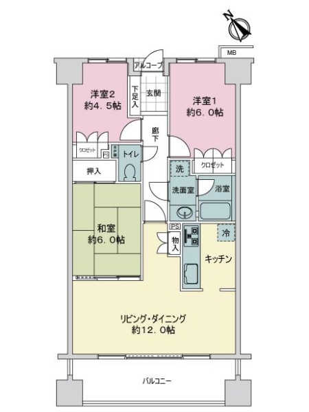サーパス津田沼の間取図